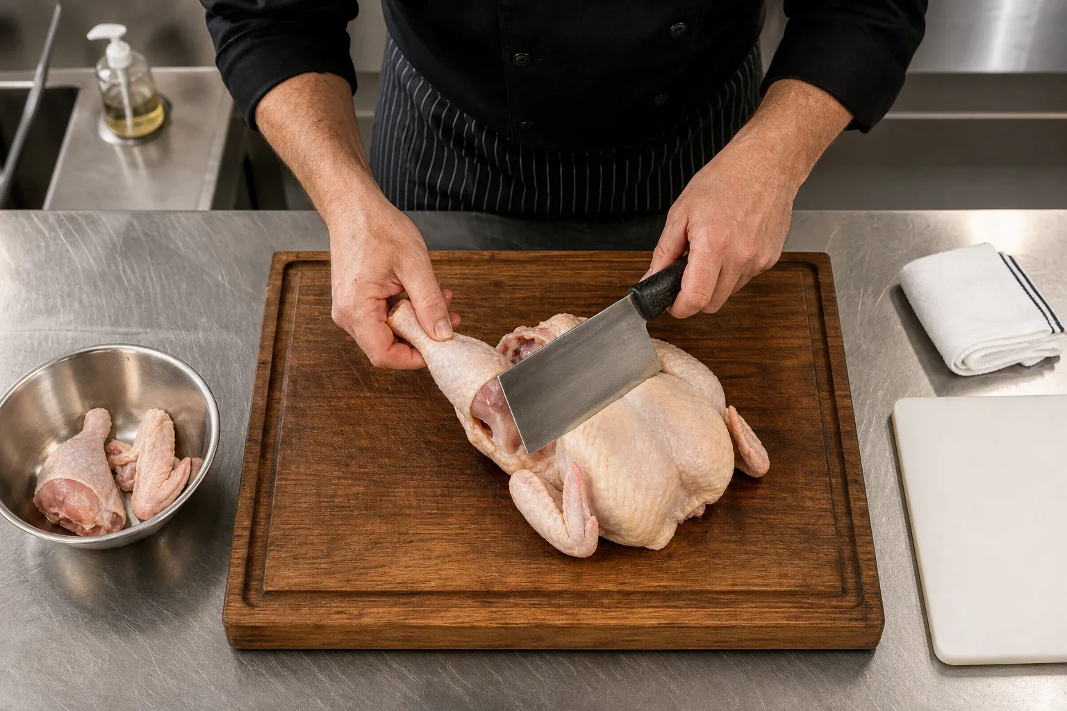 hakmes gebruiken voor kip