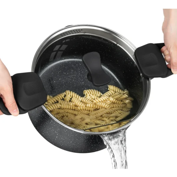 Pastapan met afgietdeksel – 6L - Afbeelding 2