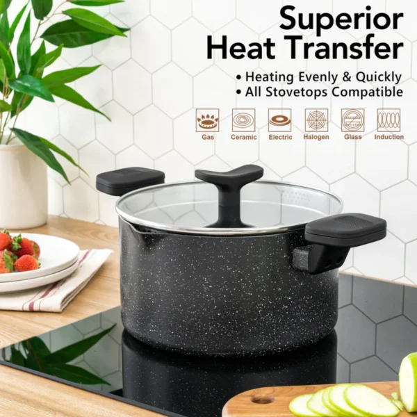 Pastapan met afgietdeksel – 6L - Afbeelding 3
