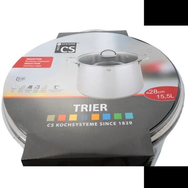 CS Kochsysteme TRIER grote pan Ø 28 cm-15,5 liter - Afbeelding 2